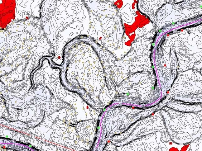 Ross Barnett lake map