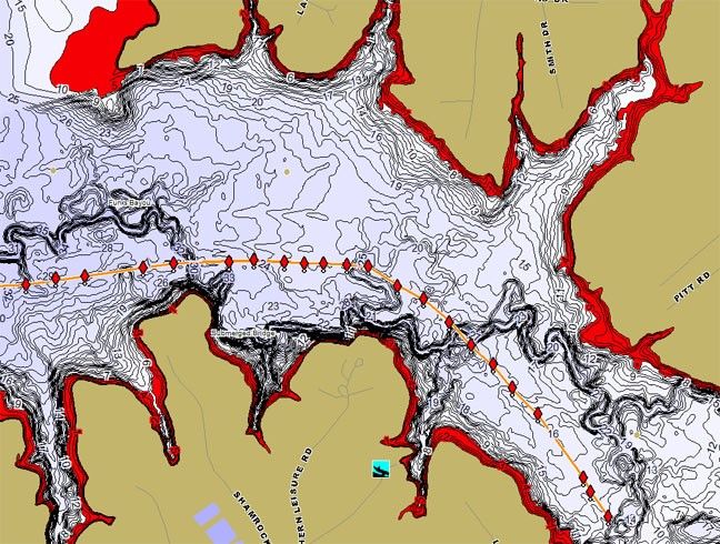 Toledo Bend Lake map