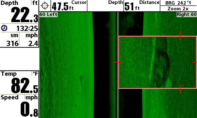 Screen Capture of Sonar display