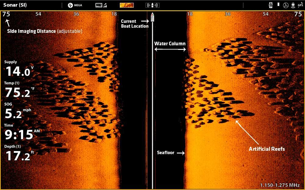 how to read side imaging sonar