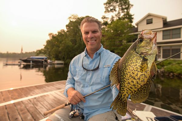 Kolodzinski with a bluegill