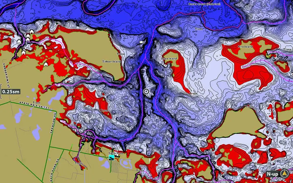 humminbird lakemaster mapping on santee cooper lake marion