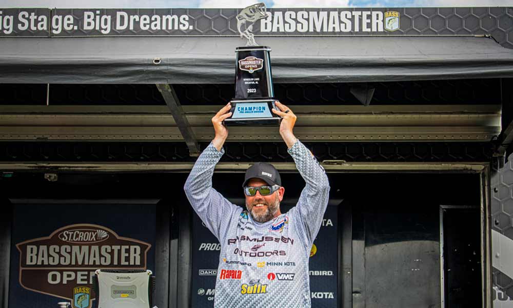 adam rasmussen wins 2023 bassmaster open on wheeler lake