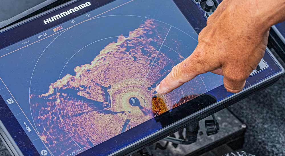 fish finder with 360 imaging sonar