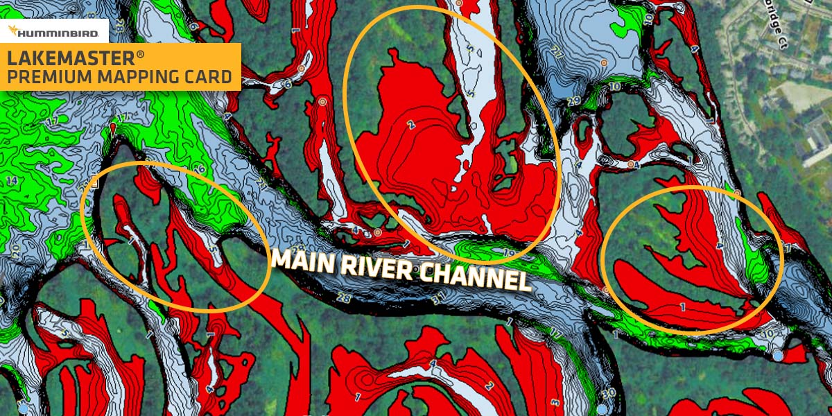 bass spawning areas on a river