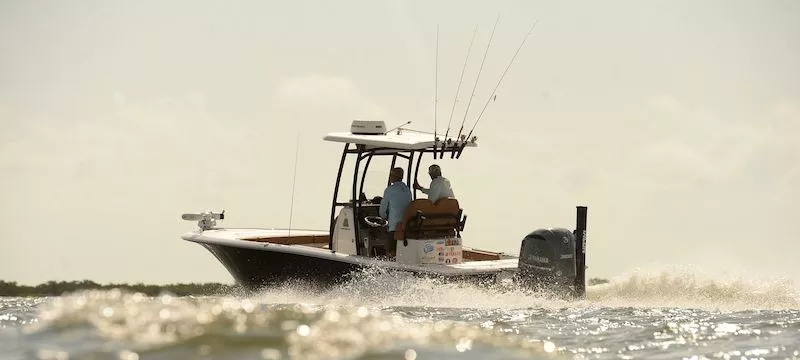 Anglers on fishing boat