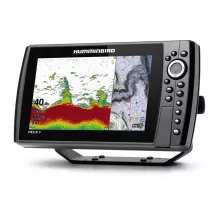 HELIX 9 CHIRP MEGA Side Imaging GPS G3N left angled view with Sonar